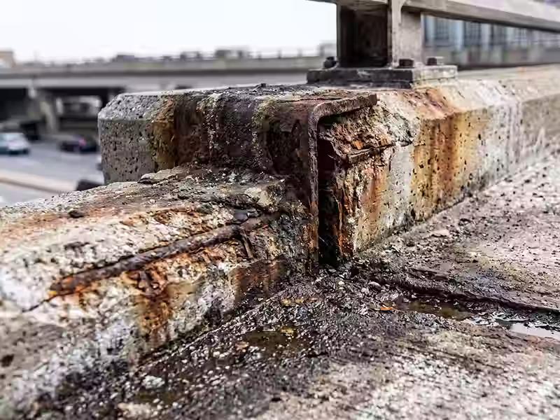 Construcción corrosion hormigon juntas sales quimicos contaminacion urbana apv chile