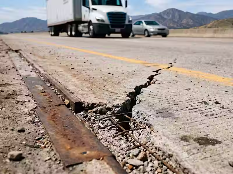 Construcción fisuras hormigon trafico pesado ciclos termicos apv chile